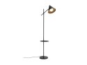 Lampa Podłogowa Daan 176 cm - Czarny Mat, Marmurowa Podstawa, Stolik | COCO maison