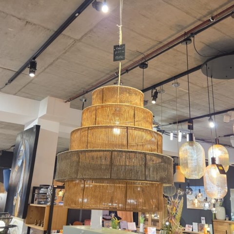 Lampa Wisząca COCO maison Tali Naturel/Groen - Juta, Ø60 cm