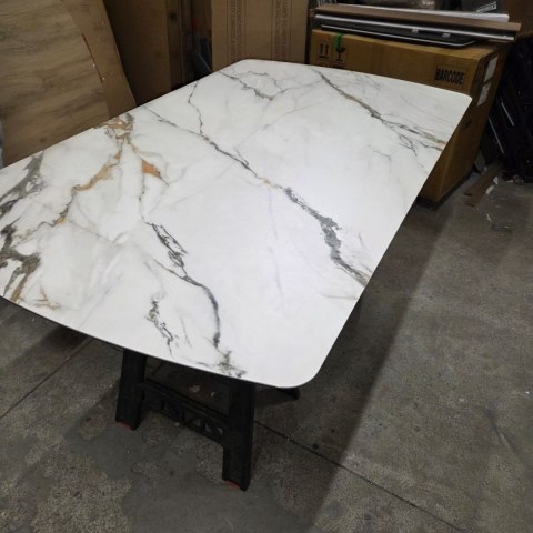 [M, Defekt #1] Stół Henders& Hazel Vegas 170+ 60 x 100 cm ceramika na szkle hartowanym