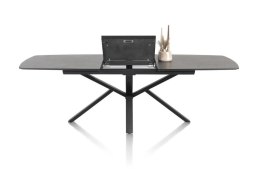 [M] Stół rozkładany PALACE 160-210 cm - Antracyt / Noga Pająk