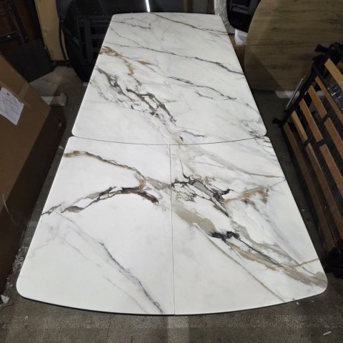 [M, defekt #1] Stół Henders& Hazel Vegas 200+ 80 x 100 cm ceramika na szkle hartowanym