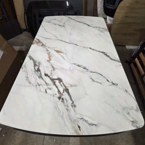 [M, defekt #1] Stół Henders& Hazel Vegas 200+ 80 x 100 cm ceramika na szkle hartowanym