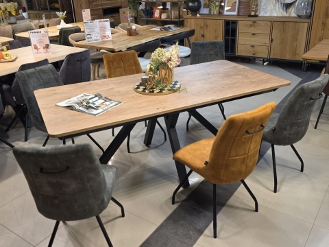 [R, od ręki] Stół Rozkładany Perth 200-280 cm - Barnwood Primo Laminato | Happy@Home