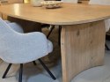 Obrotowy Fotel Eva Habufa - Tkanina Livigno, Rdzeń Sprężynowy, Kolor Kamyk (Pebble) jasnoszary