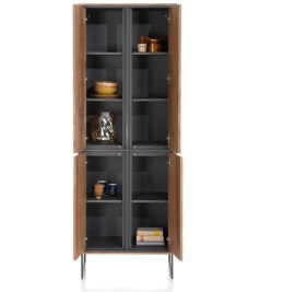 [R] Wąska Witryna Trapani Henders & Hazel - Smoked Mango, Loftowy Design (210 cm)