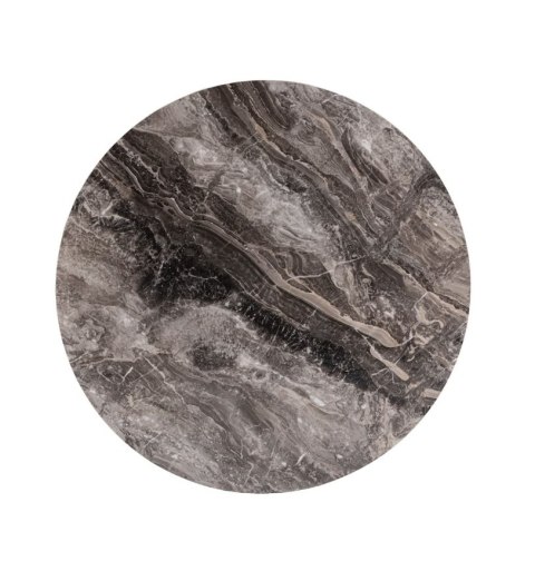 Stolik Kawowy Margo 89 cm - Antracytowy Metal i Szklany Blat | Henders & Hazel