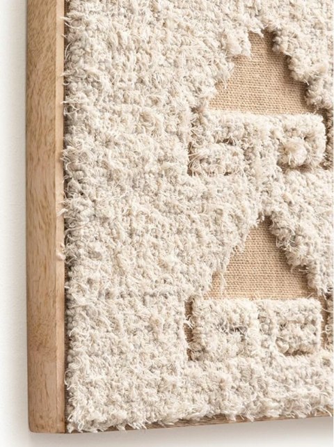 Tekstylny Obraz COCO maison Kaya - Wełna, Juta i Bawełna, 40x60 cm