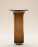 Waza/ wazon Szklana Rona 40 cm - Bursztynowy Brąz | COCOmaison