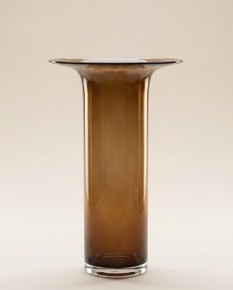 Waza/ wazon Szklana Rona 40 cm - Bursztynowy Brąz | COCOmaison