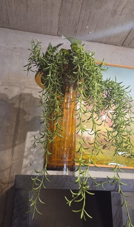 Waza/ wazon Szklana Rona 40 cm - Bursztynowy Brąz | COCOmaison