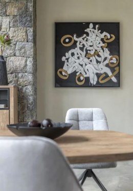 Wielkoformatowy Obraz na Welurze COCO maison Dancing Notes - 120x120 cm