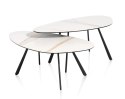 Zestaw stolików kawowych MONTELLO - White Ceramic / XOOON