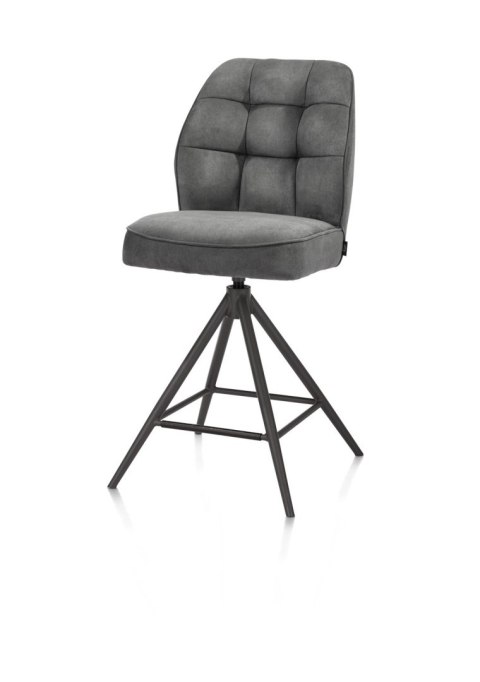 [na zamówienie] Hoker Obrotowy Bell 68 cm - Antracytowa Mikrofibra, Sprężyny Kieszeniowe