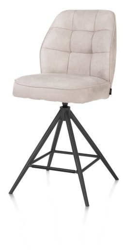 [na zamówienie] Hoker Obrotowy Bell 68 cm - Jasnoszara Mikrofibra Kiezel, Sprężyny Kieszeniowe