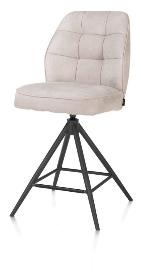 [na zamówienie] Hoker Obrotowy Bell 68 cm - Jasnoszara Mikrofibra Kiezel, Sprężyny Kieszeniowe