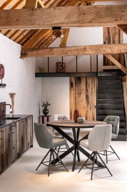 [na zamówienie] Hoker Obrotowy Bell 68 cm - Jasnoszara Mikrofibra Kiezel, Sprężyny Kieszeniowe