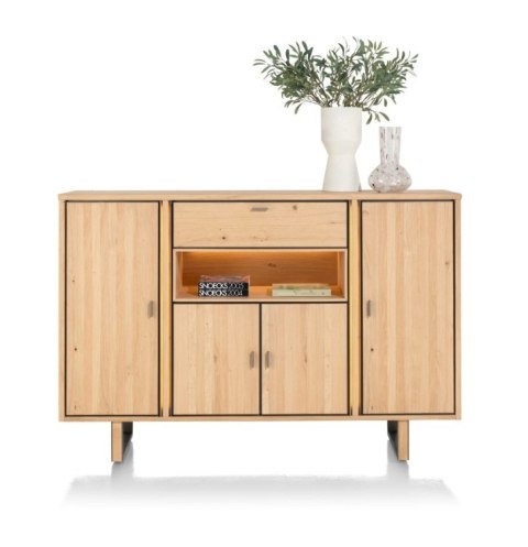 [K] Bufet/ wysoka komoda SHIMANTO 180 cm - Bright Natural Oak - Henders & Hazel