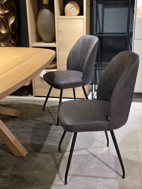 [K, od ręki] Henders & Hazel Stół Jadalniany Owalny Metalox/ Nyborg 210x110 cm, Centralna Noga Drewniana, Fornir Dąb Naturalny