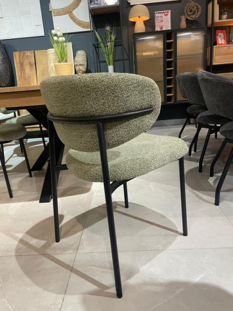 Krzesło JONA Olijfgroen - COCO maison - Naturalny Styl i Wygoda| Oliwka