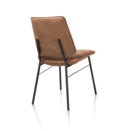 Krzesło Jadalniane FAAS / FAUSTO – Mikroskóra Taurus Koniak