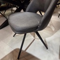 Krzesło obrotowe IAN Antracyt- Henders & Hazel - Mikrofibra Pala