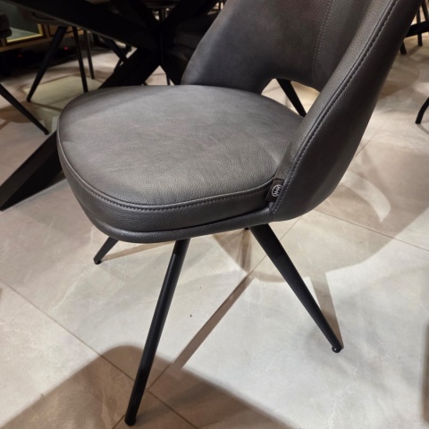 Krzesło obrotowe IAN Antracyt- Henders & Hazel - Mikrofibra Pala