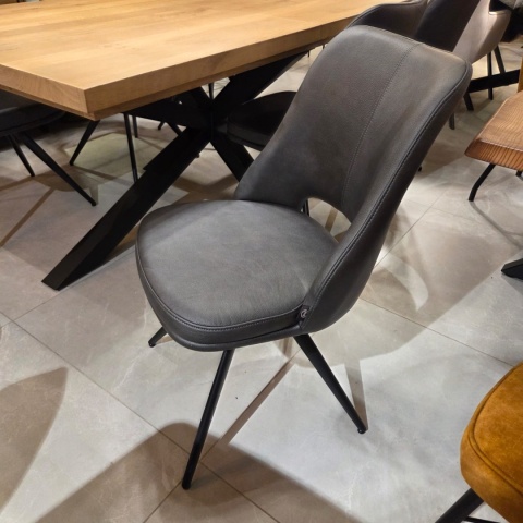 Krzesło obrotowe IAN Antracyt- Henders & Hazel - Mikrofibra Pala