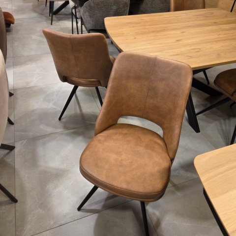 Krzesło obrotowe IAN Koniak- Henders & Hazel - Mikrofibra Pala