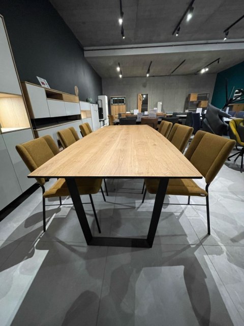 Krzesło Xooon Tatum żółta - Musztardowa plecionka