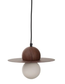 Lampa wisząca UFO Single 25 cm - Walnootlook & Glass - COCO maison