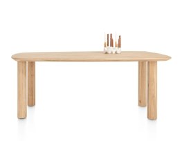 [K, od ręki] Stół Jadalniany AZULO 210 cm - Massief Eiken / Natural Sand