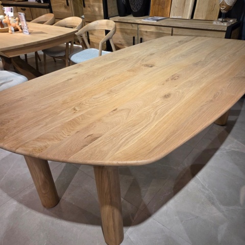 [K, od ręki] Stół Jadalniany AZULO 210 cm - Massief Eiken / Natural Sand