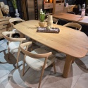 [K, od ręki] Stół Jadalniany AZULO 210 cm - Massief Eiken / Natural Sand