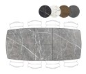 (M, od ręki) Stół Rozkładany PALACE 190-250 cm - Light Grey Marble / HPL jasnoszary
