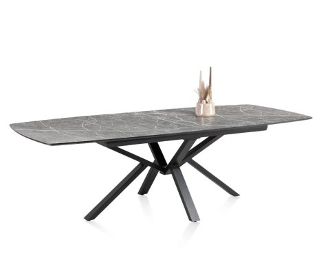(M, od ręki) Stół Rozkładany PALACE 190-250 cm - Light Grey Marble / HPL jasnoszary