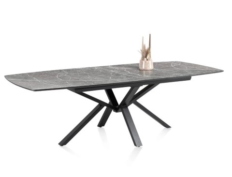 (M, od ręki) Stół Rozkładany PALACE 190-250 cm - Light Grey Marble / HPL jasnoszary