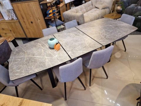 (M, od ręki) Stół Rozkładany PALACE 190-250 cm - Light Grey Marble / HPL jasnoszary