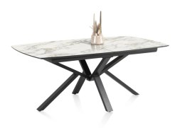 [M, od ręki defekt #1] Stół Henders& Hazel Palace 190+ 60 x 110 cm biały centralna noga