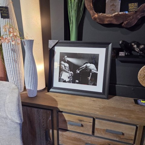 Obraz MUHAMMAD ALI 73x63 cm - Drewniana Rama - COCO maison