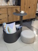 [R] Puf wielofunkcyjny z blatami i schowkiem SOLO-Station 3w1