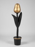 Rzeźba Podłogowa TULP DECO - Gold & Black (151 cm)