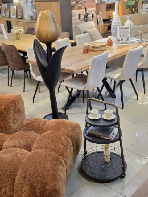 Rzeźba Podłogowa TULP DECO - Gold & Black (151 cm)