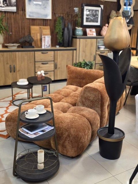 Rzeźba Podłogowa TULP DECO - Gold & Black (151 cm)