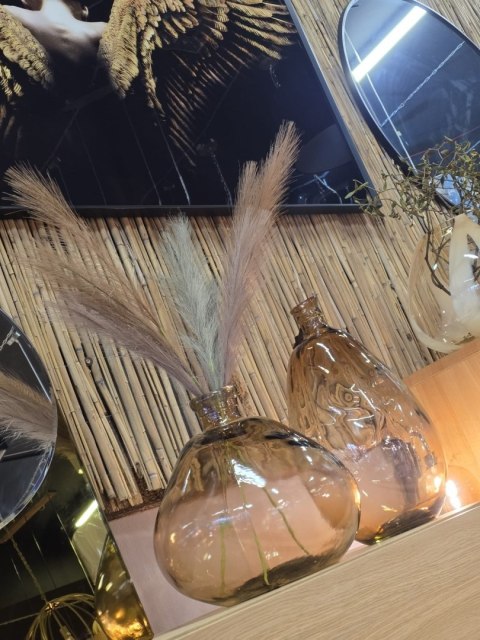 Szklany Wazon JAVI 47 cm – Amber / COCO maison