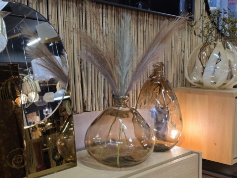 Szklany Wazon JAVI 47 cm – Amber / COCO maison