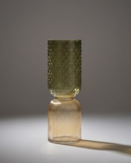 Wazon Szklany IMANI 38 cm - Miodowy/Oliwkowy | COCO maison