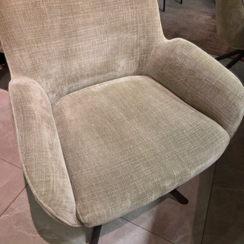 Fotel Obrotowy RILEY - Kieszeniowy Rdzeń Sprężynowy - Kolor Olive