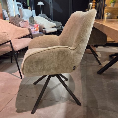 Fotel Obrotowy RILEY - Kieszeniowy Rdzeń Sprężynowy - Kolor Olive