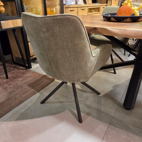 Fotel Obrotowy RILEY - Kieszeniowy Rdzeń Sprężynowy - Kolor Olive