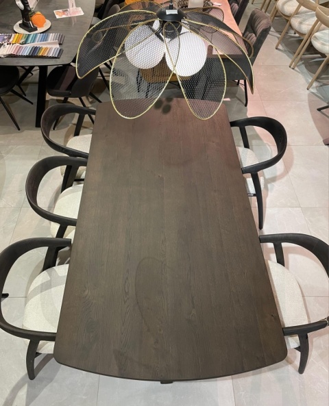 [na zamówienie] Krzesło do jadalni Henders& Hazel Bellami siedzisko z tkaniny szenilowej Livigno kremowa